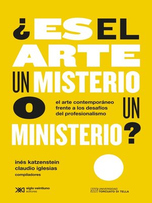 cover image of ¿Es el arte un misterio o un ministerio?